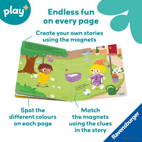 Ravensburger Play+ Infant & Toddler - My First Magnetic Book: Match and Learn Colours - Kathrin Lena Orso [KSIĄŻKA]