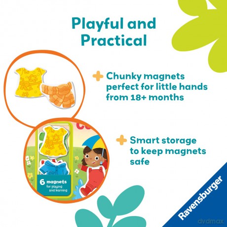Ravensburger Play+ Infant & Toddler - My First Magnetic Book: Match and Learn Colours - Kathrin Lena Orso [KSIĄŻKA]