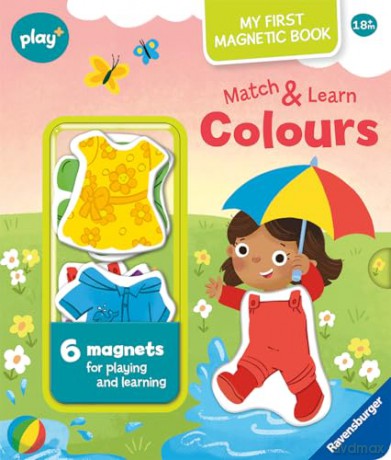 Ravensburger Play+ Infant & Toddler - My First Magnetic Book: Match and Learn Colours - Kathrin Lena Orso [KSIĄŻKA]
