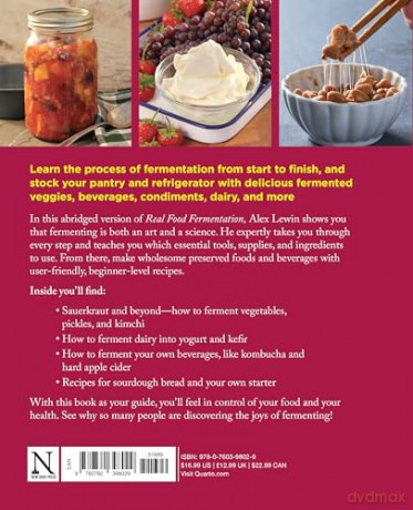 Real Food Fermentation for Beginners: Preserving Whole Fresh Food with Live Cultures in Your Home Kitchen - Alex Lewin [KSIĄŻKA]