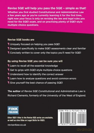 Revise SQE Constitutional and Administrative Law 2025/26 | Revision Guides for SQE1 | Solicitor's Qualifying Exam | Up to date with 2025 Specification: SQE1 Revision Guide - Richard Clements [KSIĄŻKA]