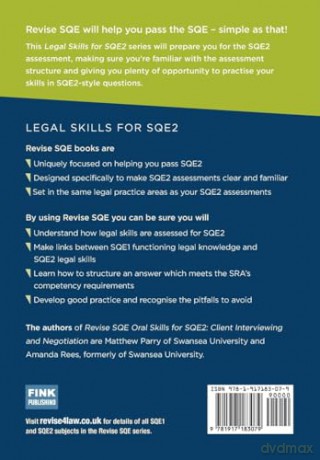 Revise SQE Oral Skills for SQE2: Client Interviewing and Negotiation | Solicitor's Qualifying Exam | Make SQE2 Assessments Clear and Familiar - Matthew Parry [KSIĄŻKA]