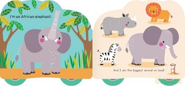Rolling Pals: Ella the Elephant: An Interactive Board Book for Toddlers with Wheels - duopress [KSIĄŻKA]