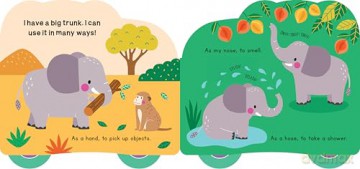 Rolling Pals: Ella the Elephant: An Interactive Board Book for Toddlers with Wheels - duopress [KSIĄŻKA]