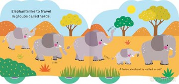 Rolling Pals: Ella the Elephant: An Interactive Board Book for Toddlers with Wheels - duopress [KSIĄŻKA]