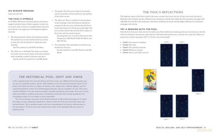 Sacred Art of Tarot: An Essential Guide for Reading the Cards to Enhance Your Intuition and Reveal Life's Meanings - Liz Dean [KSIĄŻKA]