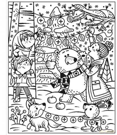 Santa and the Elves Magic Painting Book - Abigail Wheatley [KSIĄŻKA]
