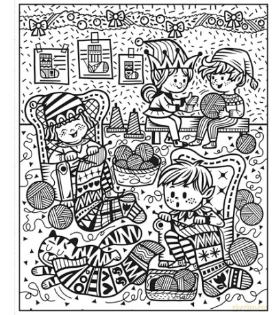 Santa and the Elves Magic Painting Book - Abigail Wheatley [KSIĄŻKA]