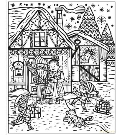Santa and the Elves Magic Painting Book - Abigail Wheatley [KSIĄŻKA]