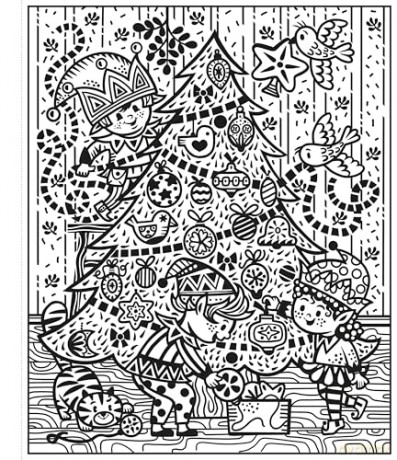 Santa and the Elves Magic Painting Book - Abigail Wheatley [KSIĄŻKA]