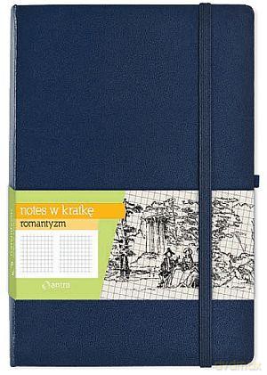 Notes A5 W Kratkę Romantyzm Granatowy