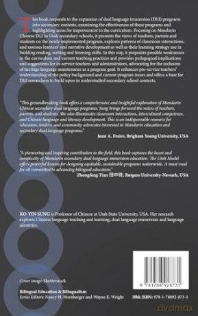 Secondary School Dual Language Immersion: Mandarin Chinese in the Utah Model: 153 - Ko-Yin Sung [KSIĄŻKA]