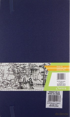 Notes A5 W Linię Romantyzm Granatowy