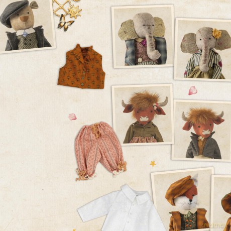 Sew Felt Animals From Apple Blossom Wood: A practical guide to sewing heirloom animal dolls and their clothing - Claire Bowman [KSIĄŻKA]