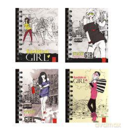 Notes A6 Na Spirali Fashion Girl