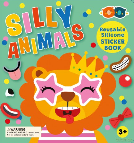 Silicone Sticker Book - Silly Animals - Buddy and Barney [KSIĄŻKA]