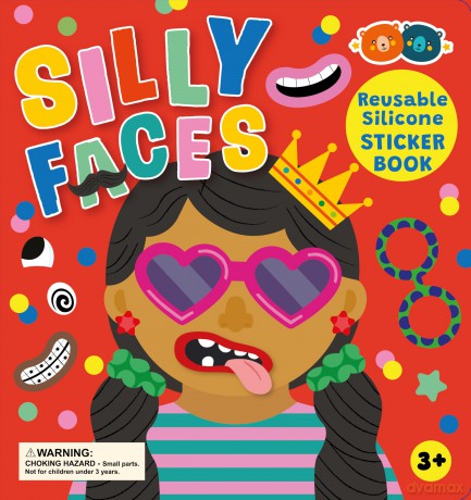 Silicone Sticker Book - Silly Faces - Buddy and Barney [KSIĄŻKA]