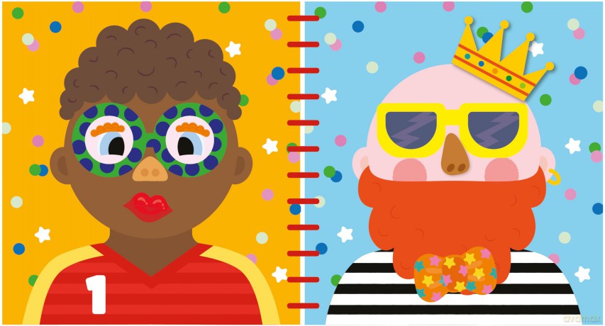Silicone Sticker Book - Silly Faces - Buddy and Barney [KSIĄŻKA]