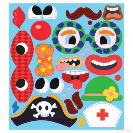 Silicone Sticker Book - Silly Faces - Buddy and Barney [KSIĄŻKA]