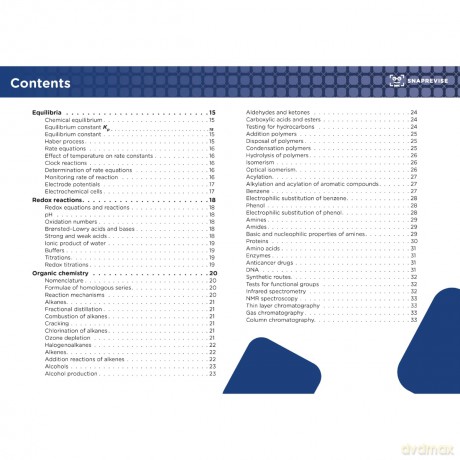 SnapRevise A-Level Chemistry Summary Notes - SnapRevise [KSIĄŻKA]