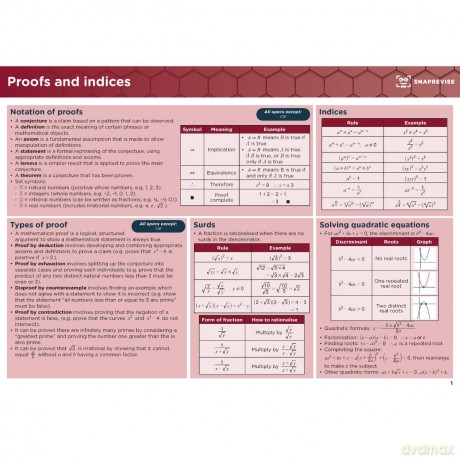 SnapRevise A-Level Maths Summary Notes - SnapRevise [KSIĄŻKA]