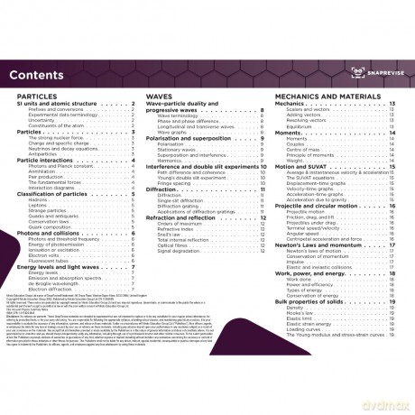 SnapRevise A-Level Physics Summary Notes - SnapRevise [KSIĄŻKA]