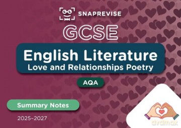 SnapRevise GCSE AQA English Literature: Love and Relationships Poetry Summary Notes - SnapRevise [KSIĄŻKA]