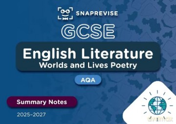 SnapRevise GCSE AQA English Literature: Worlds and Lives Poetry Summary Notes - SnapRevise [KSIĄŻKA]
