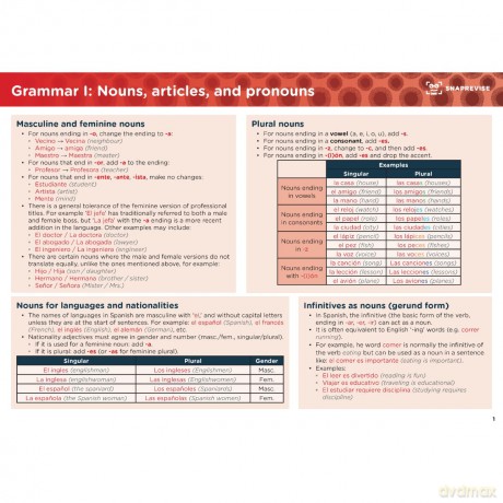 SnapRevise GCSE Spanish Summary Notes - SnapRevise [KSIĄŻKA]