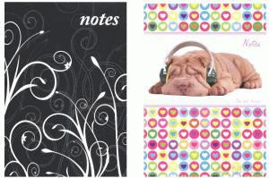 Notes A6 Zwierzęta, Czarno-Biały