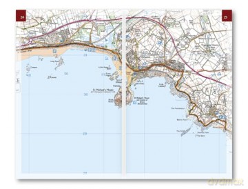 South West Coast Path Map Booklet - Vol 2: St Ives to Plymouth: 1:25,000 OS Route Mapping - Paddy Dillon [KSIĄŻKA]