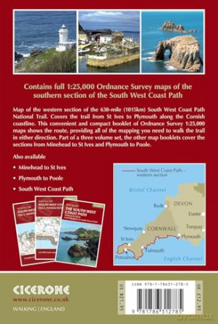 South West Coast Path Map Booklet - Vol 2: St Ives to Plymouth: 1:25,000 OS Route Mapping - Paddy Dillon [KSIĄŻKA]