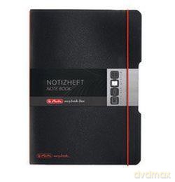 Notes A6/40 Kartek My.Book Flexible Czarny Z Czerwoną Gumką