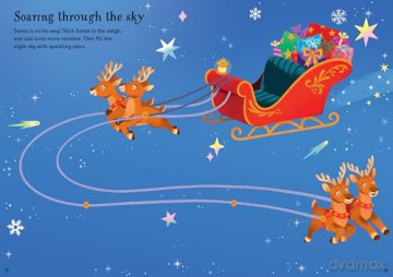 Sparkly Santa Sticker Book - Alice Beecham [KSIĄŻKA]