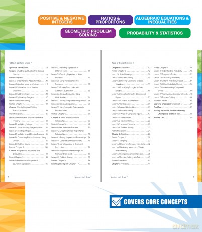 Spectrum Math Workbook, Grade 7 - Spectrum [KSIĄŻKA]