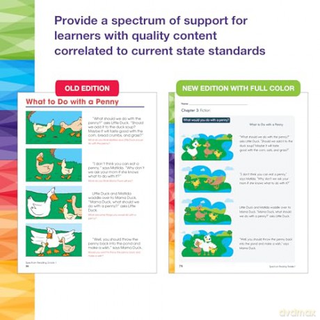 Spectrum Reading Workbook, Grade 1 - Spectrum [KSIĄŻKA]