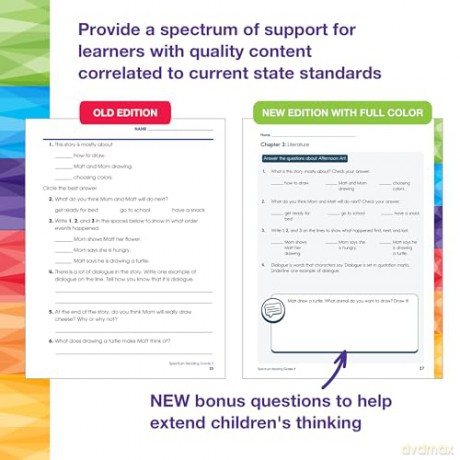 Spectrum Reading Workbook, Grade 2 - Spectrum [KSIĄŻKA]
