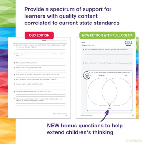 Spectrum Reading Workbook, Grade 3 - Spectrum [KSIĄŻKA]