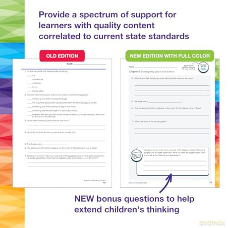 Spectrum Reading Workbook, Grade 5 - Spectrum [KSIĄŻKA]