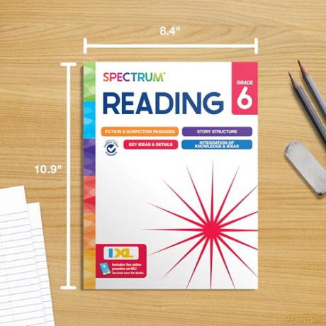 Spectrum Reading Workbook, Grade 6 - Spectrum [KSIĄŻKA]