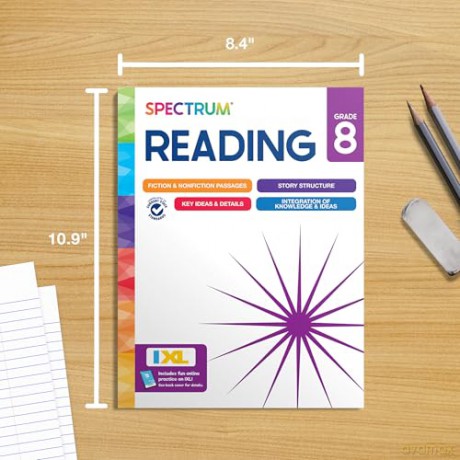 Spectrum Reading Workbook, Grade 8 - Spectrum [KSIĄŻKA]
