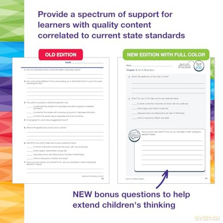 Spectrum Reading Workbook, Grade 8 - Spectrum [KSIĄŻKA]