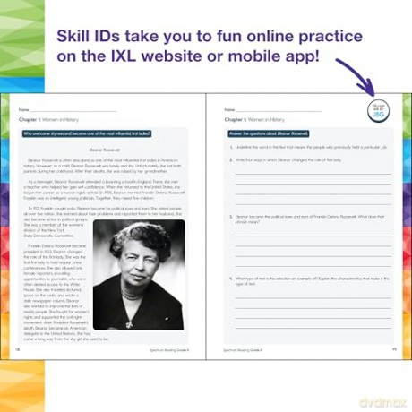 Spectrum Reading Workbook, Grade 8 - Spectrum [KSIĄŻKA]