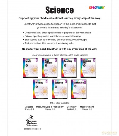 Spectrum Science, Grade 8: Volume 60 - Spectrum [KSIĄŻKA]