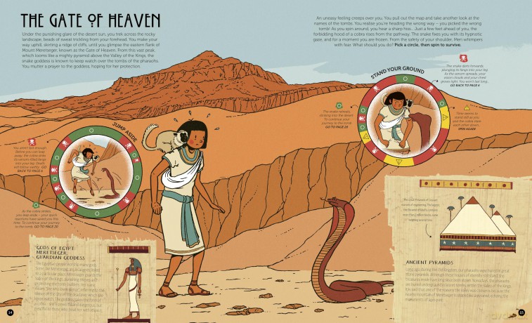Spin to Survive: The Pharaoh's Curse: Decide Your Destiny with a Pop-Out Fortune Spinner - Emily Hawkins [KSIĄŻKA]