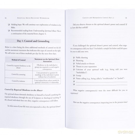 Spiritual Abuse Recovery Workbook: Engaging Faith in Healing - Roudkovski [KSIĄŻKA]