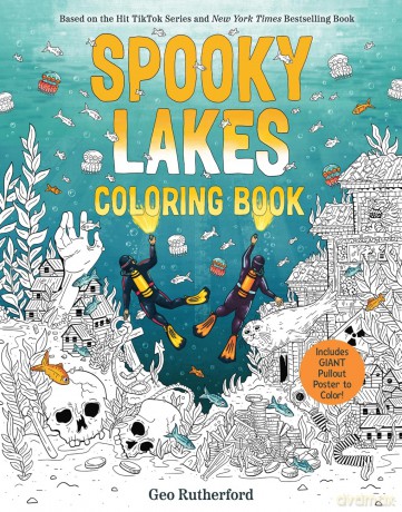 Spooky Lakes Coloring Book: Includes Pull-Out, Oversized Poster to Color! - Geo Rutherford [KSIĄŻKA]