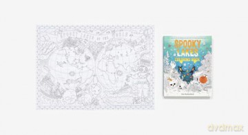 Spooky Lakes Coloring Book: Includes Pull-Out, Oversized Poster to Color! - Geo Rutherford [KSIĄŻKA]