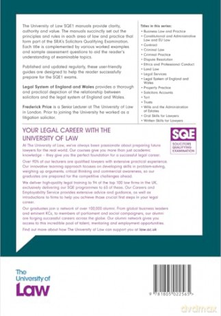 SQE Legal System of England and Wales 5e - Fred Price [KSIĄŻKA]