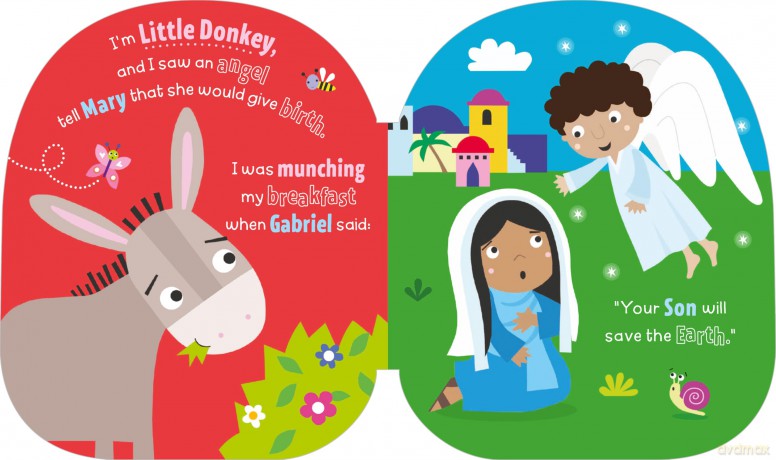 Squish and Snugg Little Donkey: Follow Little Donkey's sweet retelling of the Nativity story - Katherine Walker [KSIĄŻKA]